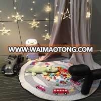 New Round Cute Face Moon Home Crawling Blanket Cotton Kids Room Floor Carpet