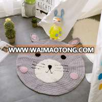 Nordic Round Carpet Floor Mat High-grade Knitted Carpet Children Play Mat Blanket