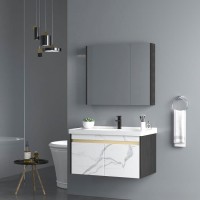 Luxury Waterproof Furniture Bathroom Cabinet Set Mirror Basin Wall Hang Antique Wash Price In India