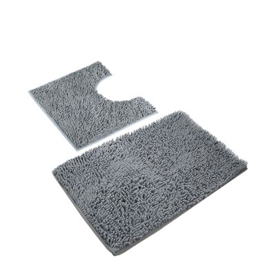 50x80cm size long microfiber chenille bathroom mat bath rug sets