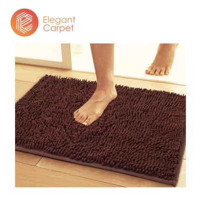 luxury hotel absorbent chenille non slip the toilet bathroom rug mat