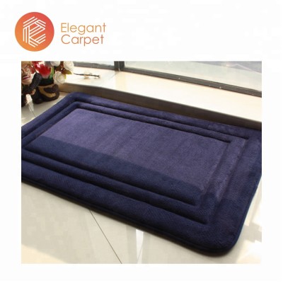 polyester soft custom size absorbent memory foam bath mat bathroom rugs