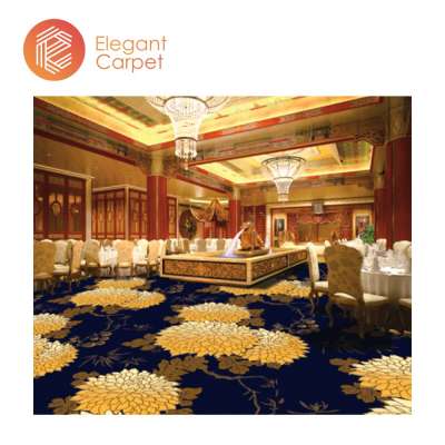 commercial wilton floral pattern wall to wall banquet hall carpet