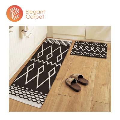 non-slip microfiber polyester pp kitchen and bath door mat