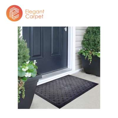 Amazon PVC cheap fancy best anti slip door mat for home