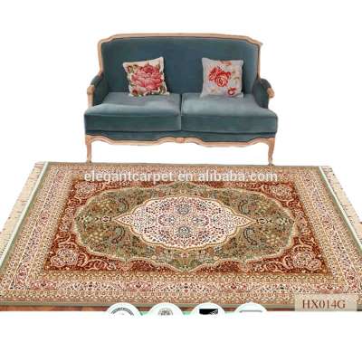 machine made cheap viscose silk persian design carpet