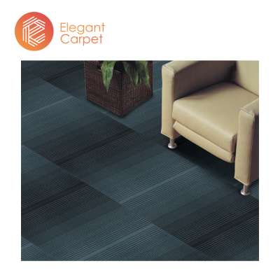 decorative office simple line commercial carpet tiles pvc backing