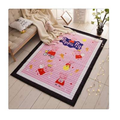 non slip baby foldable children washable quilted play mat kids